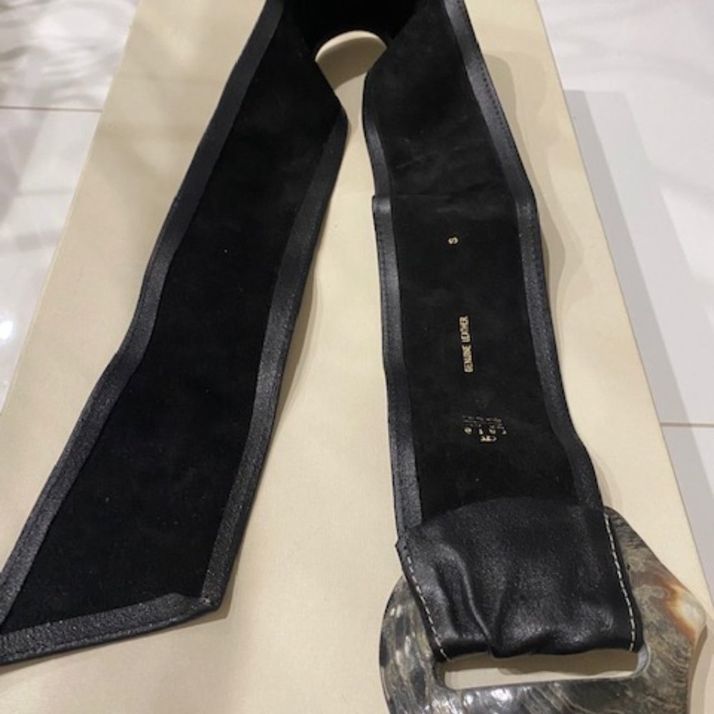 Rafe Leather Large Shell Belt Statement Piece - image 5